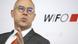A picture of Gabriel Felbermayr in front of a WIFO institute logo