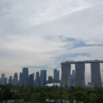 Marina Bay Sands and the Central Business District skyline in Singapore