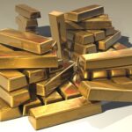 Stacked gold bullion bars